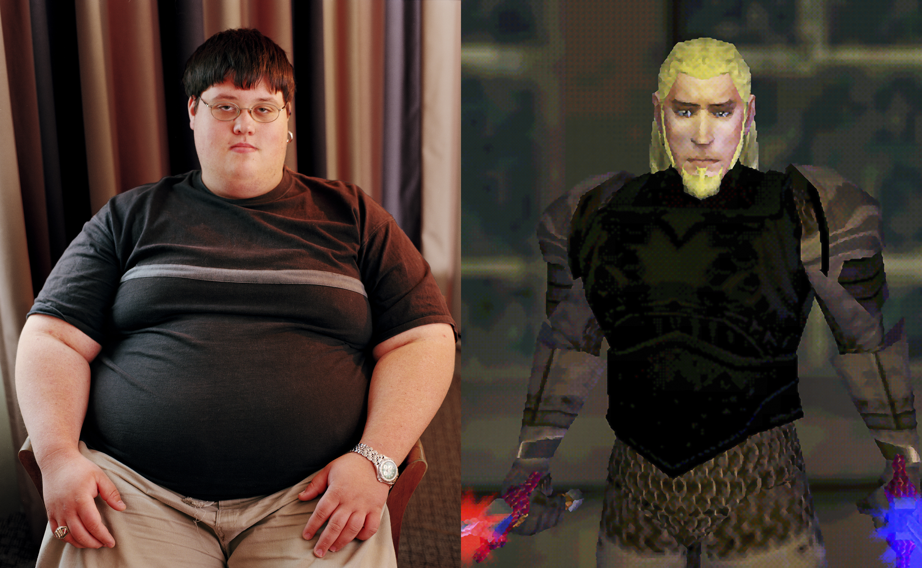 Lucas Shaw is Gaenank in EverQuest, 2003 © Robbie Cooper