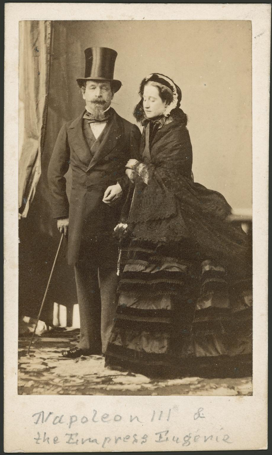 Emperor Napoleon III and the Empress Eugenie, carte-de-visite, by Disderi & Cie, Paris, n.d. [c1865?] © Science Museum Group collection