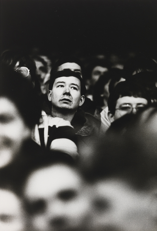 Bradford Fan. Anxious moments in the stand. © Eamonn McCabe, National Media Museum Collection