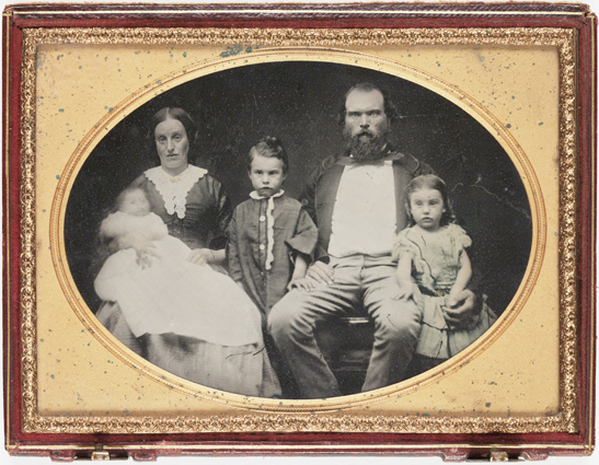 Family group ambrotype, c. 1860