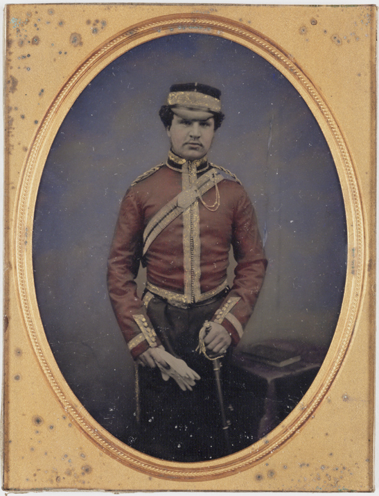 Officer ambrotype, c. 1860
