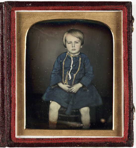 Portrait of a child (hand coloured), c. 1850, J. Paul, Kodak Collection, National Media Museum