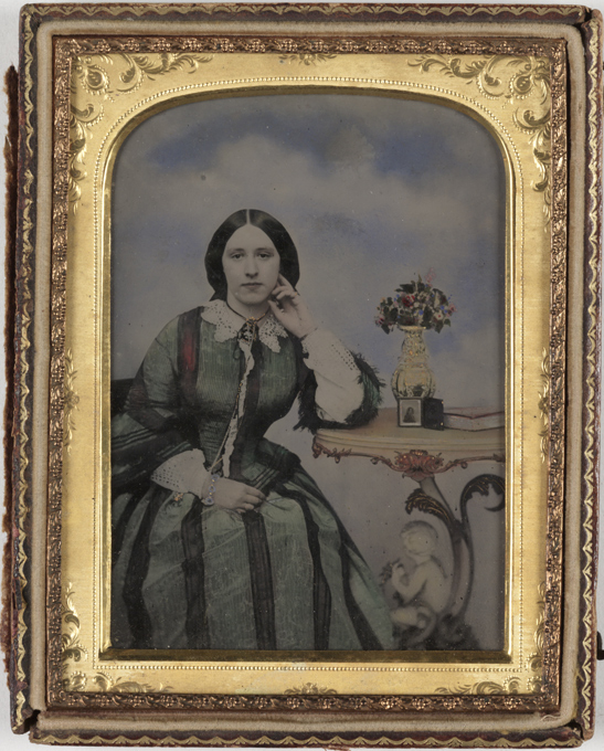 Portrait of a young woman ambrotype, c. 1860