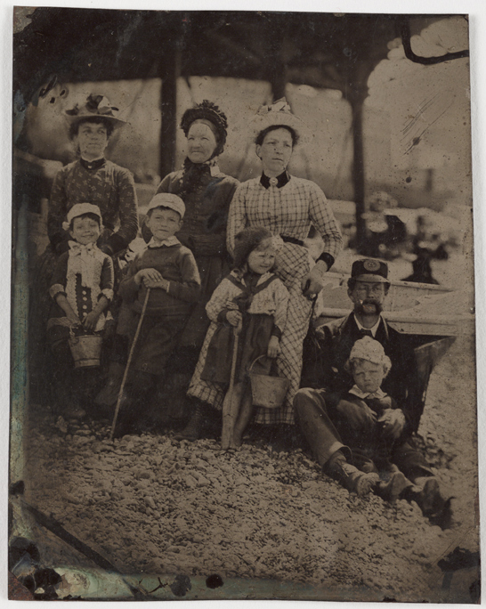 A family at the seaside, c. 1880, National Media Museum Collection