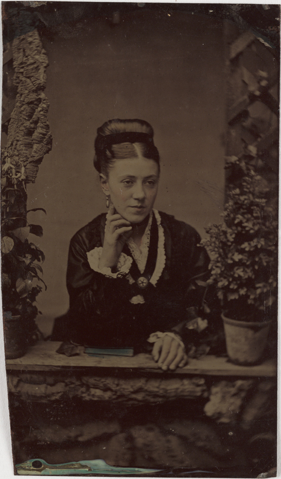 Ferrotype of a woman, c. 1880, National Media Museum Collection