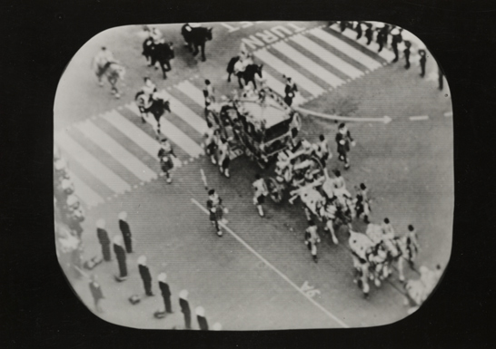Tele-snap of the Queen's Coronation in 1953
