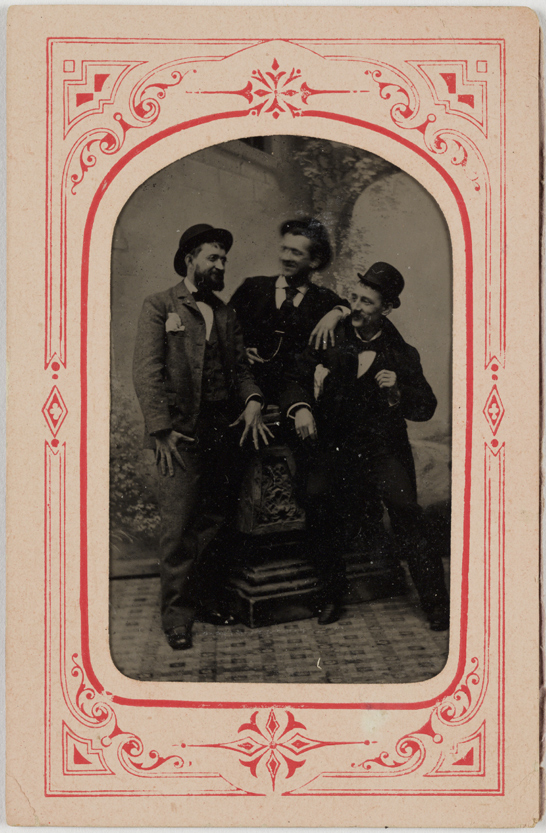 Ferrotype of three men, c. 1885, National Media Museum Collection