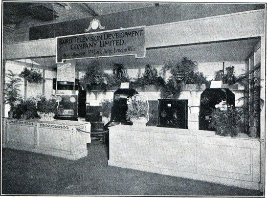 The Baird Television Development Company’s stand at the Olympia exhibition, London, September 1928 (Television magazine, November 1928)