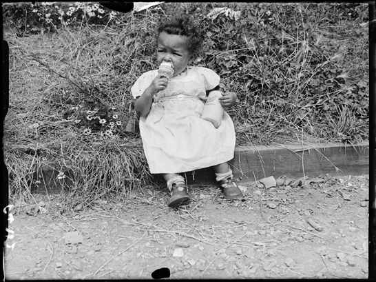Little girl with ice cream, 11 August 1937, Harold Tomlin, Daily Herald Archive, National Media Museum Collection / SSPL