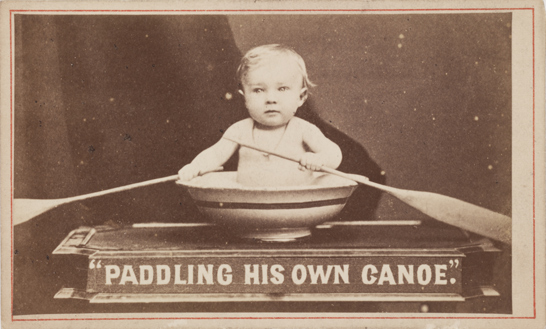 'Paddling his own Canoe', The London Stereoscopic & Photographic Company, National Media Museum Collection