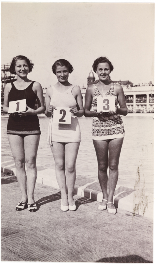 Three beauty contestants, c.1930, National Media Museum Collection