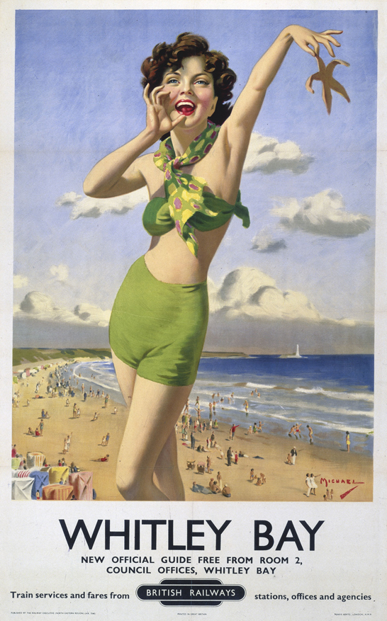 ‘Whitley Bay’, BR poster, 1948-1965, © National Railway Museum / SSPL