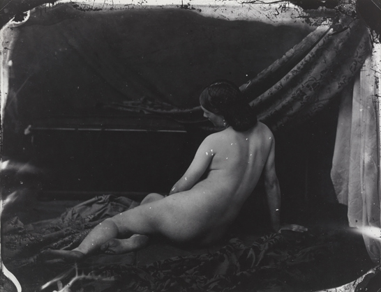 'Reclining female nude artists' study, dorsal', c.1857, Oscar Gustave Rejlander, The Royal Photographic Society Collection, National Media Museum / SSPL