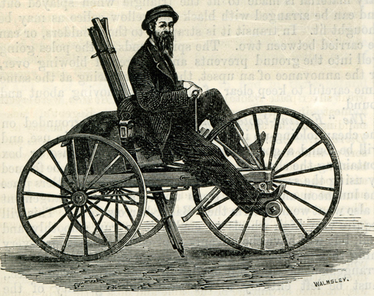 A photo velocipede, 1869