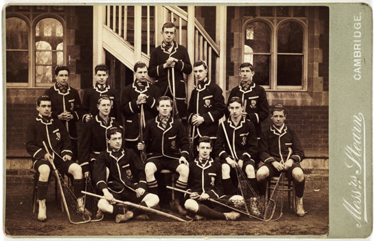 A lacrosse team, c. 1900, Messrs Stearn © National Media Museum / SSPL. Creative Commons BY-NC-SA