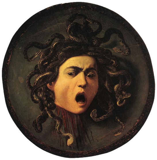 Medusa, Caravaggio c.1598