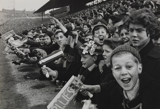 Young fans at Birmingham City vs Aston Villa football match, 1962, Terry Fincher © Daily Herald / National Media Museum, Bradford / SSPL