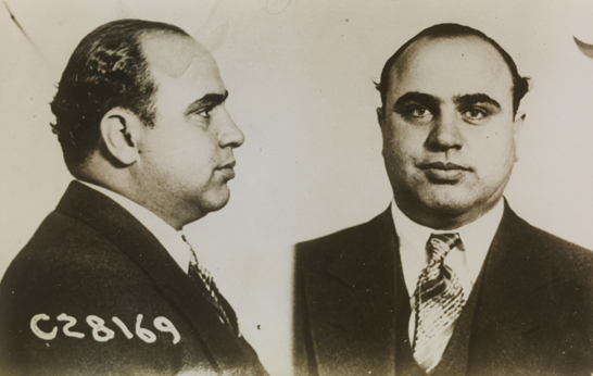 Al Capone sent to prison, 17 June 1931 © National Media Museum, Bradford / SSPL. Creative Commons BY-NC-SA