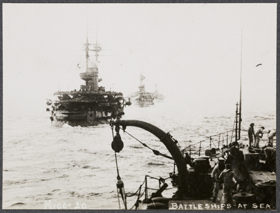 Battleships at sea, c. 1915, unknown photographer © National Media Museum, Bradford / SSPL. Creative Commons BY-NC-SA