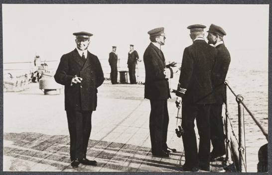 Officers on deck of battleship, c. 1915, unknown photographer © National Media Museum, Bradford / SSPL. Creative Commons BY-NC-SA