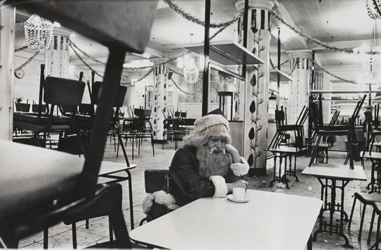 Father Christmas at Selfridge's after a day's work, 18 December 1964, C Smith © Daily Herald / National Media Museum, Bradford / SSPL