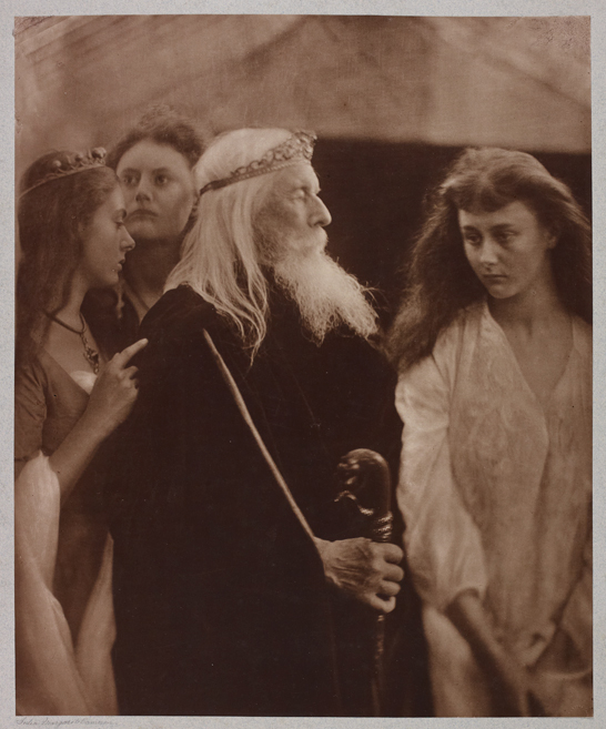 'King Lear and His Daughters', 1877, Julia Margaret Cameron © The Royal Photographic Society Collection 