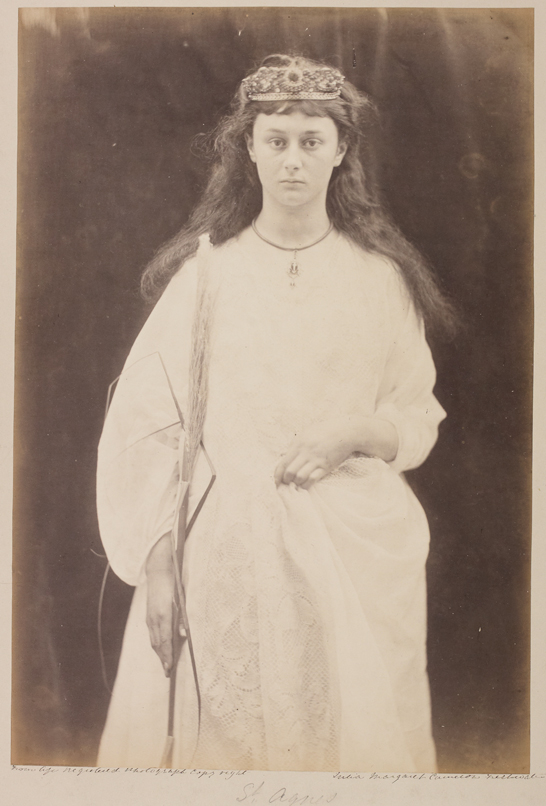 'St Agnes', c. 1872, Julia Margaret Cameron © The Royal Photographic Society Collection 
