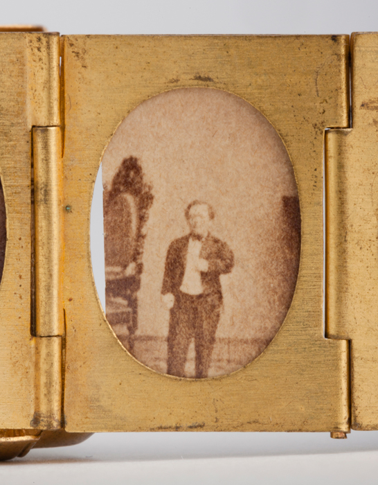 Portrait of Tom Thumb from a gilt locket containing 12 albumen prints, c. 1864, The Royal Photographic Society Collection © National Media Museum, Bradford / SSPL. Creative Commons BY-NC-SA