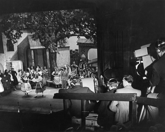 Televised production of Magyar Melody at His Majesty's Theatre, 1939