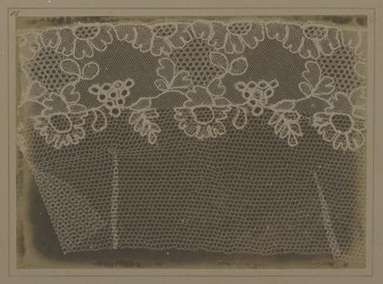 Plate XX from The Pencil of Nature, Lace, William Henry Fox Talbot © National Media Museum, Bradford / SSPL. Creative Commons BY-NC-SA