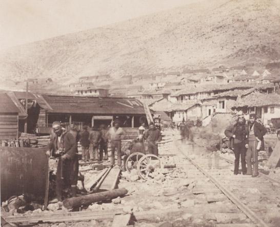 The Railway Yard, Balaklava, Crimea, 1855, Roger Fenton, The Royal Photographic Society Collection © National Media Museum, Bradford / SSPL. Creative Commons BY-NC-SA