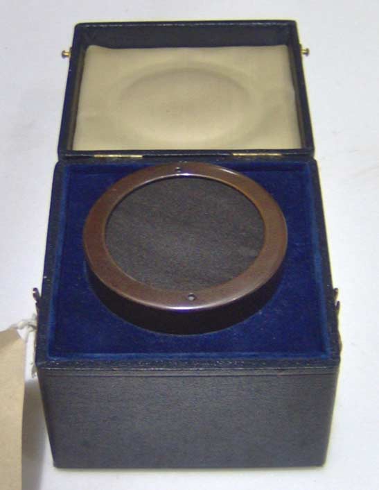 One of the Standard Telephones and Cables 4017-C microphones in the BBC Collection, with its original box