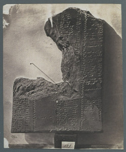 Cuneiform tablet photographed by Roger Fenton c. 1854