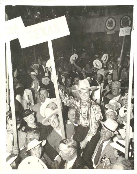 Texan cowboys demonstrate at a Democrat convention, 23 June 1936. Daily Herald Archive / National Science and Media Museum Collection / SSPL