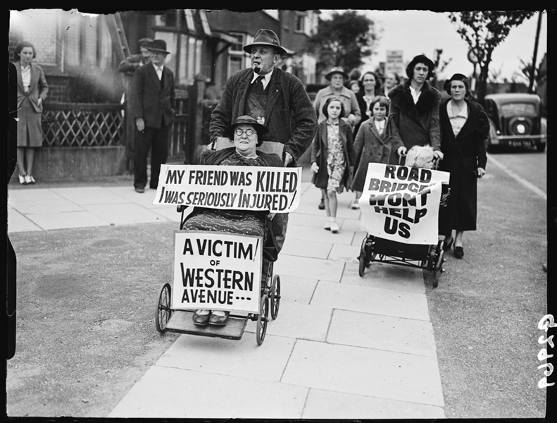 Residents demonstration, 28 July 1938. Edward George Malindine / Daily Herald Archive / National Science and Media Museum Collection / SSPL