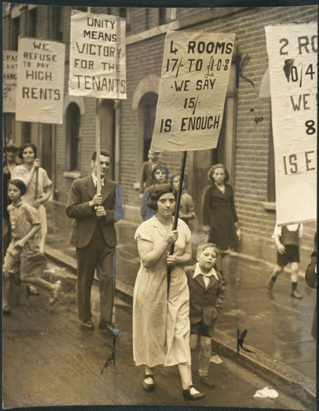 Rent strike demonstration in East End, 7 August 1938. Daily Herald Archive / National Science and Media Museum Collection / SSPL