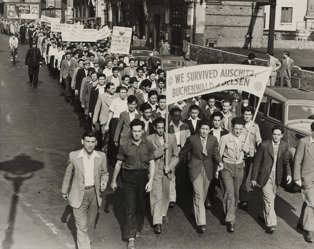 Jewish demonstration against government policy in Palestine, 7 July 1946. Bishop Marshall / Daily Herald Archive / National Science and Media Museum Collection / SSPL