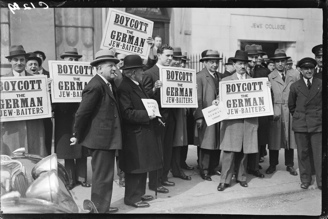 Anti-semitism protest, 26 March 1933. George Woodbine / Daily Herald Archive / National Science and Media Museum Collection / SSPL