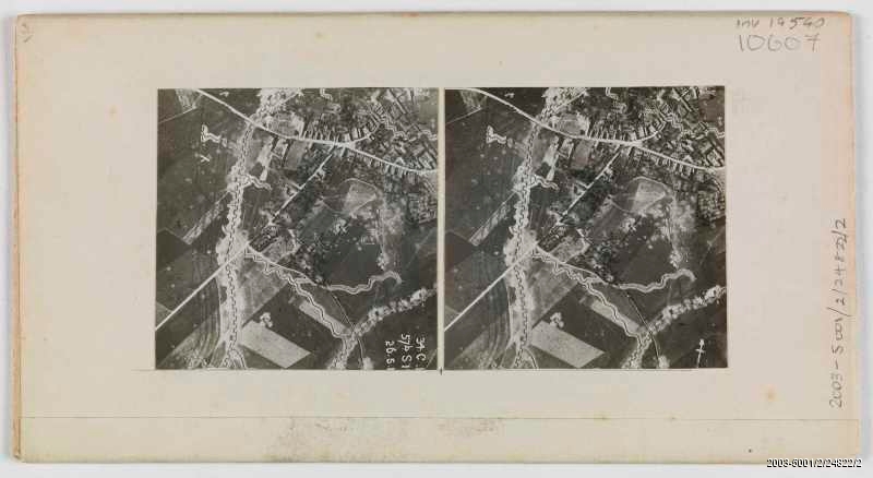 Stereo image of enemy trenches