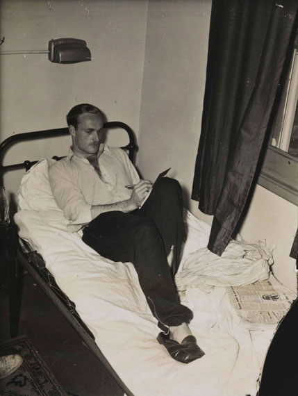 Alistair McCorquodale in the Olympic Village, London, 1948