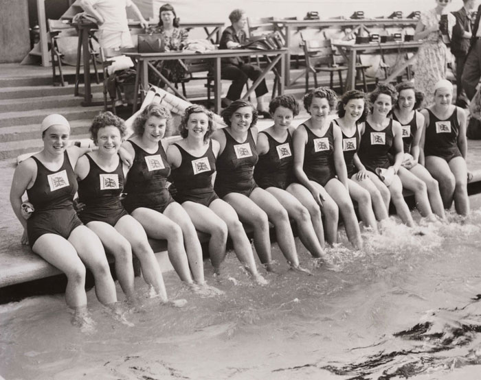 British Women's Swimming team at the 1948 Olympics, London