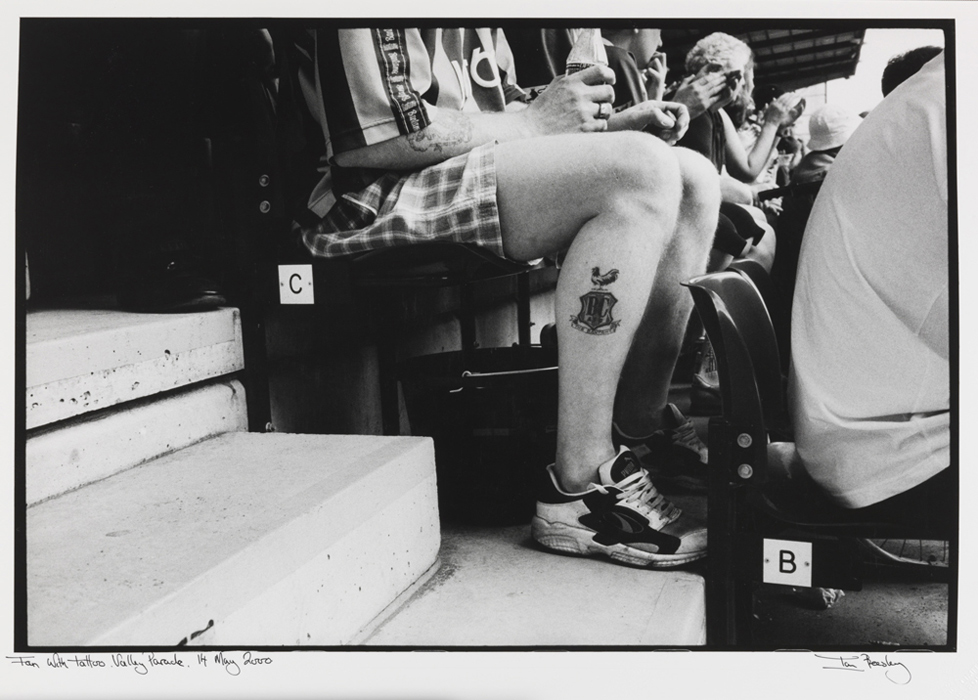 Fan with tattoo, Valley Parade. 14 May 2000 © Ian Beesley National Science and Media Museum Collection