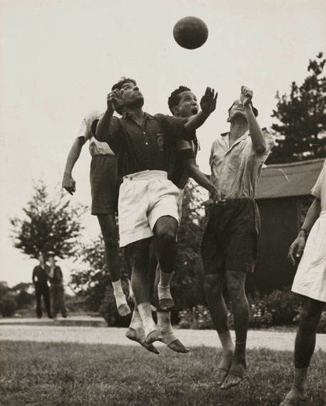 Football played barefoot, 1948 Olympics, London