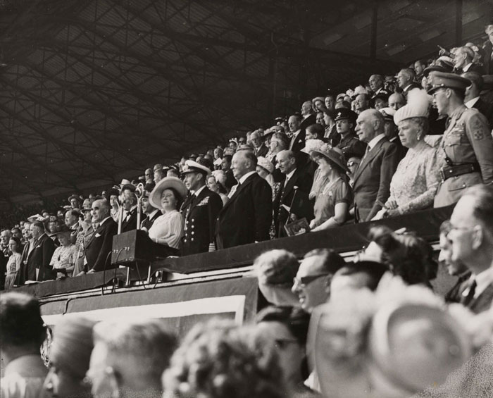 Royal party at opening of 1948 Olympics, London