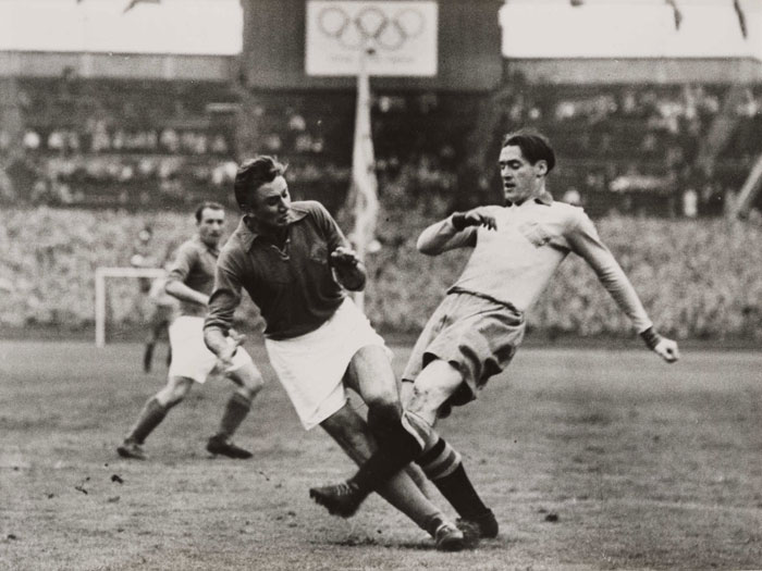 Sweden and Yugoslavia in Football Final at the 1948 Olympics, London