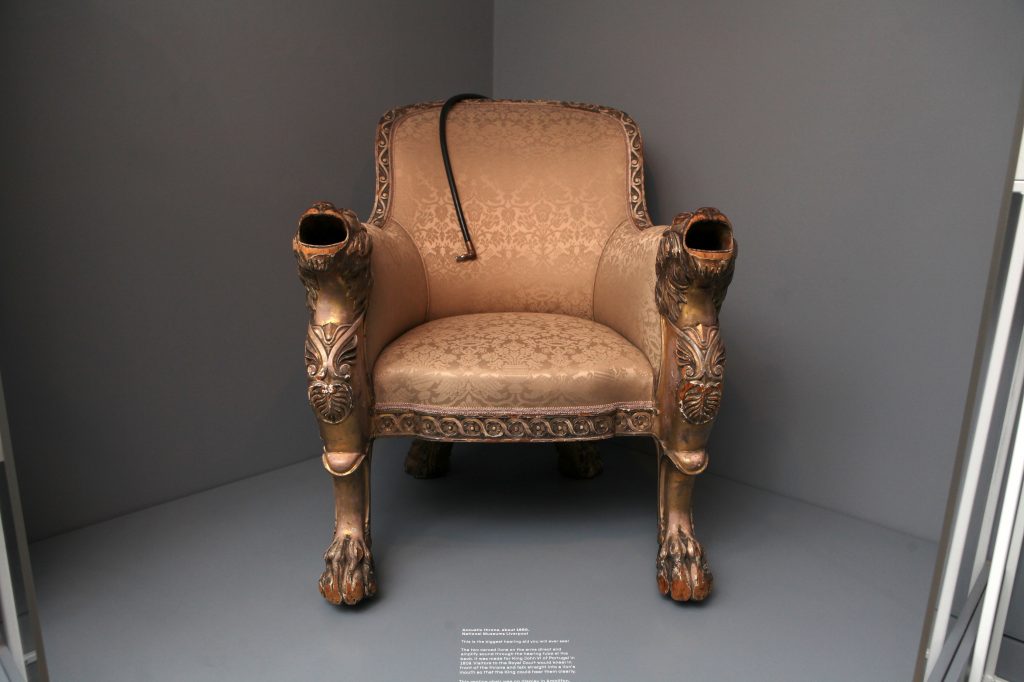Acoustic throne, about 1950, National Museums Liverpool