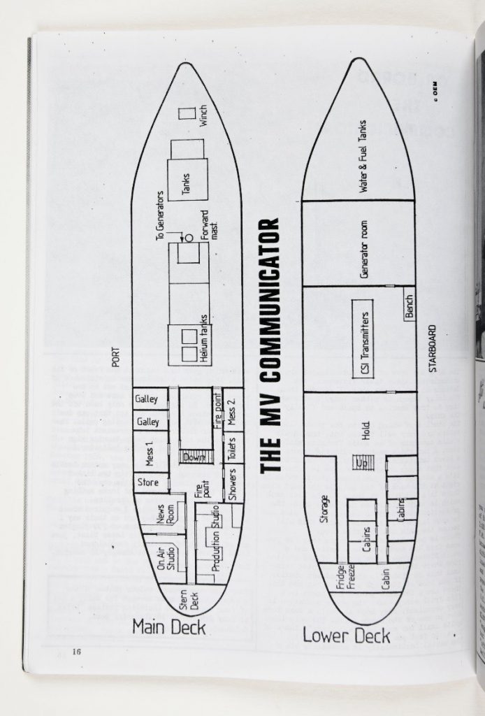The zine includes a plan of the ship