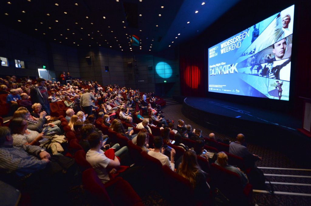 The audience settles in for Dunkirk, the opening night film at Widescreen Weekend 2017