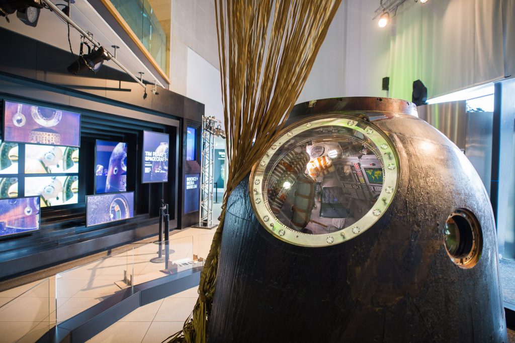 Soyuz on display at the National Science and Media Museum, Bradford