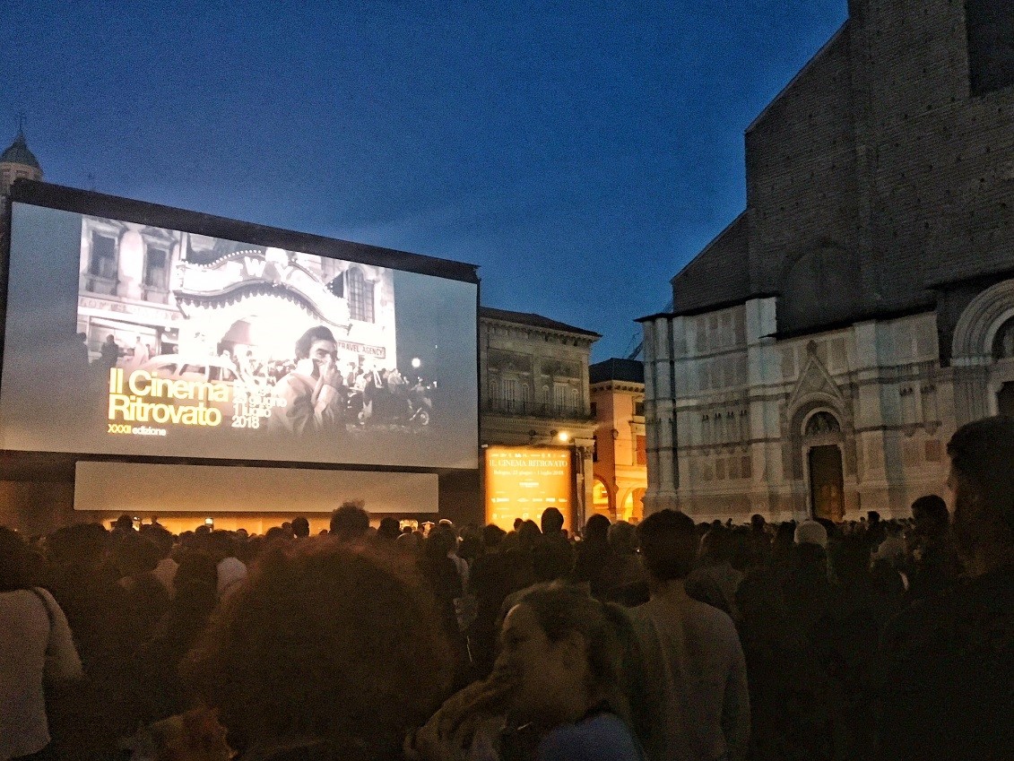 Outdoor screening at Il Cinema Ritrovato